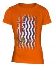 British Indian Ocean Territory Faded Flag Ladies T-Shirt