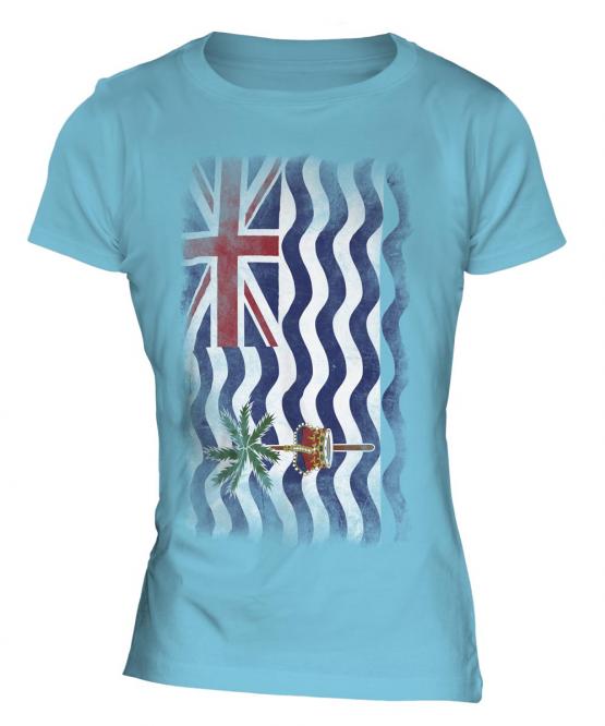 British Indian Ocean Territory Faded Flag Ladies T-Shirt