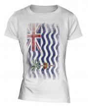 British Indian Ocean Territory Faded Flag Ladies T-Shirt