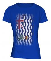 British Indian Ocean Territory Faded Flag Ladies T-Shirt