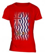 British Indian Ocean Territory Faded Flag Ladies T-Shirt