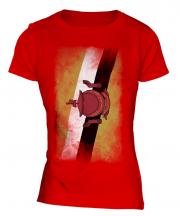 Brunei Faded Flag Ladies T-Shirt