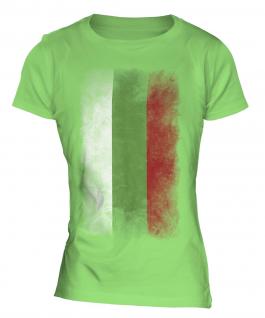 Bulgaria Faded Flag Ladies T-Shirt