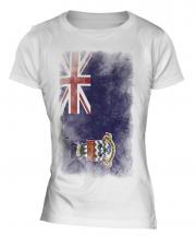 Cayman Islands Faded Flag Ladies T-Shirt