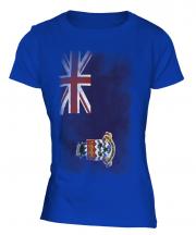 Cayman Islands Faded Flag Ladies T-Shirt