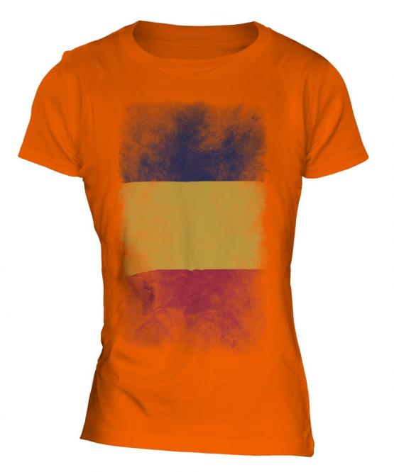 Chad Faded Flag Ladies T-Shirt