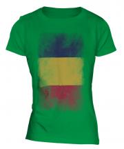 Chad Faded Flag Ladies T-Shirt
