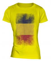 Chad Faded Flag Ladies T-Shirt