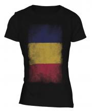 Chad Faded Flag Ladies T-Shirt