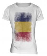Chad Faded Flag Ladies T-Shirt