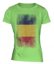 Chad Faded Flag Ladies T-Shirt