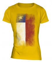 Chile Faded Flag Ladies T-Shirt