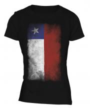 Chile Faded Flag Ladies T-Shirt
