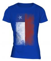 Chile Faded Flag Ladies T-Shirt