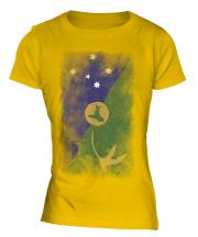 Christmas Island Faded Flag Ladies T-Shirt