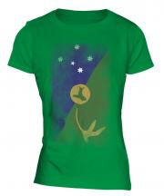 Christmas Island Faded Flag Ladies T-Shirt