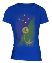 Christmas Island Faded Flag Ladies T-Shirt