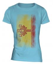 Chuvashia Faded Flag Ladies T-Shirt