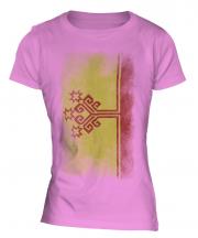 Chuvashia Faded Flag Ladies T-Shirt