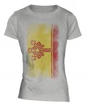 Chuvashia Faded Flag Ladies T-Shirt