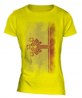 Chuvashia Faded Flag Ladies T-Shirt