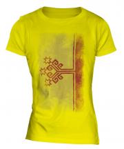 Chuvashia Faded Flag Ladies T-Shirt