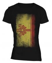 Chuvashia Faded Flag Ladies T-Shirt