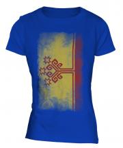 Chuvashia Faded Flag Ladies T-Shirt