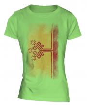 Chuvashia Faded Flag Ladies T-Shirt