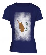 Cyprus Faded Flag Ladies T-Shirt