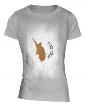 Cyprus Faded Flag Ladies T-Shirt