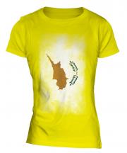Cyprus Faded Flag Ladies T-Shirt