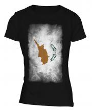 Cyprus Faded Flag Ladies T-Shirt