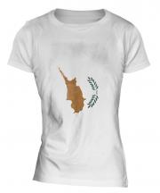 Cyprus Faded Flag Ladies T-Shirt