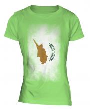 Cyprus Faded Flag Ladies T-Shirt