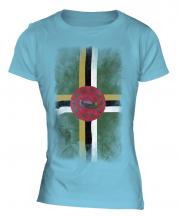 Dominica Faded Flag Ladies T-Shirt