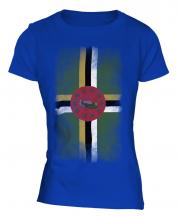 Dominica Faded Flag Ladies T-Shirt
