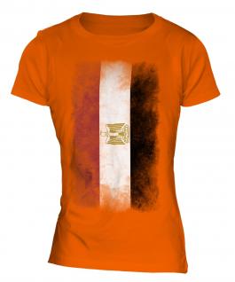 Egypt Faded Flag Ladies T-Shirt
