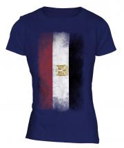 Egypt Faded Flag Ladies T-Shirt