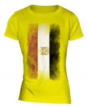 Egypt Faded Flag Ladies T-Shirt