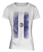 El Salvador Faded Flag Ladies T-Shirt