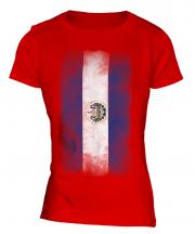 El Salvador Faded Flag Ladies T-Shirt