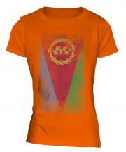 Eritrea Faded Flag Ladies T-Shirt