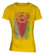 Eritrea Faded Flag Ladies T-Shirt