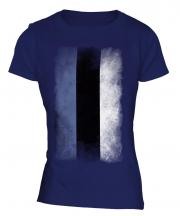 Estonia Faded Flag Ladies T-Shirt