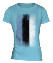 Estonia Faded Flag Ladies T-Shirt