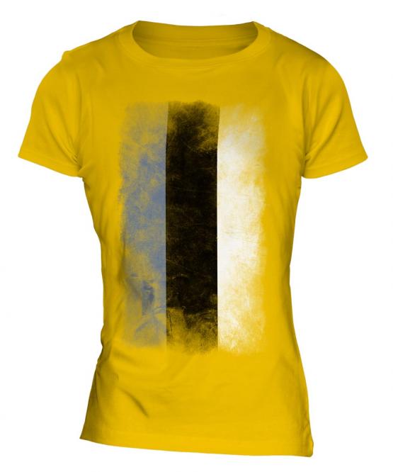 Estonia Faded Flag Ladies T-Shirt