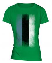 Estonia Faded Flag Ladies T-Shirt