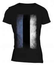 Estonia Faded Flag Ladies T-Shirt