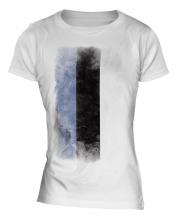 Estonia Faded Flag Ladies T-Shirt